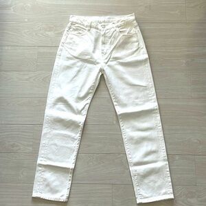 Moncler Off White Cotton Jeans